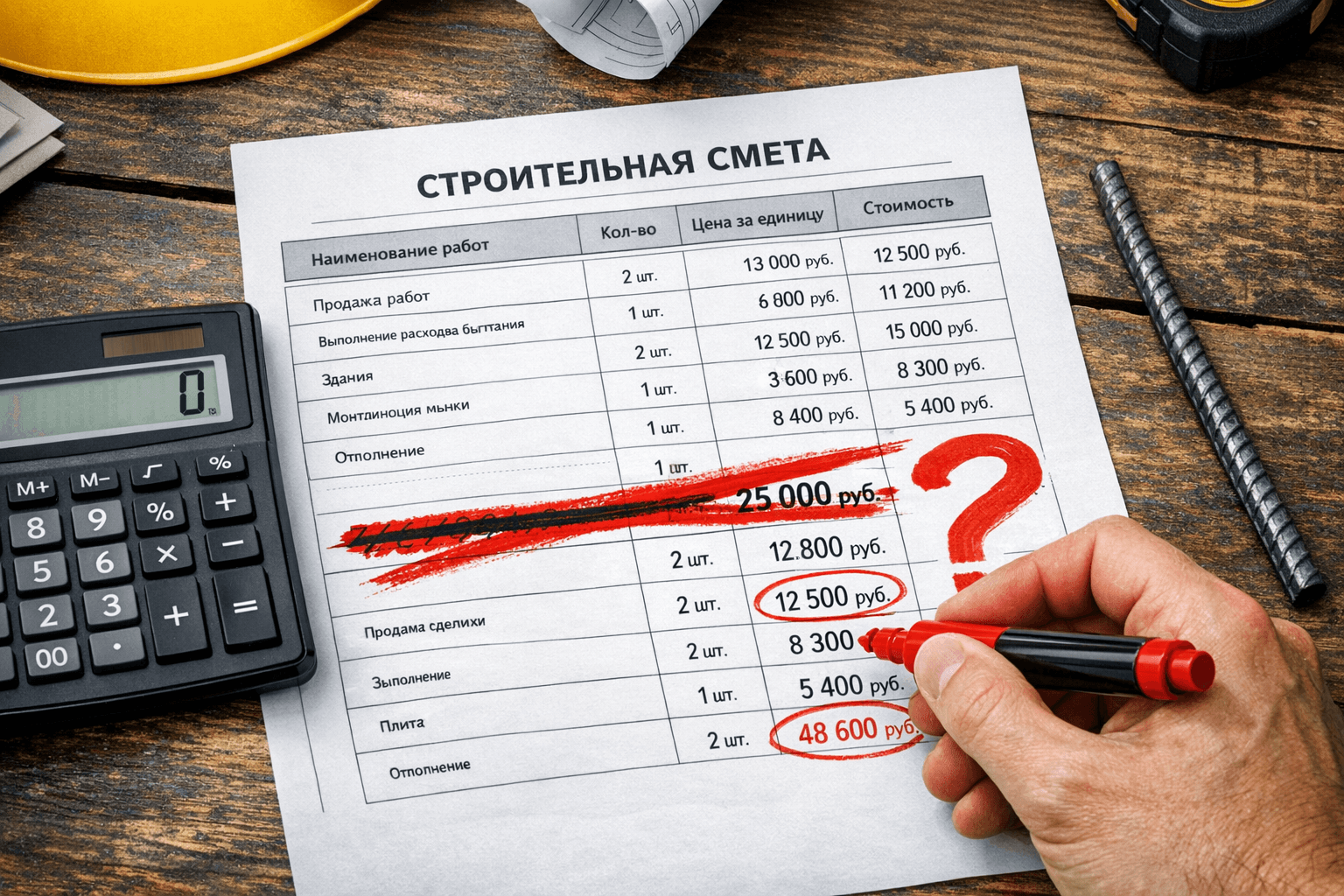 Раздутая смета