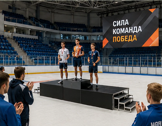 Подиум для спортивного объекта