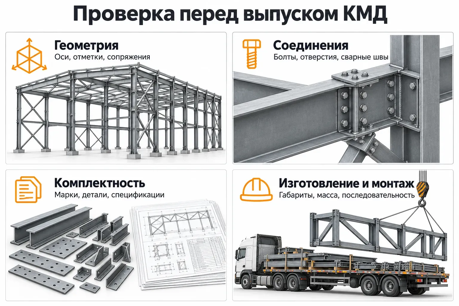 Контроль КМД: геометрия, соединения и комплектность